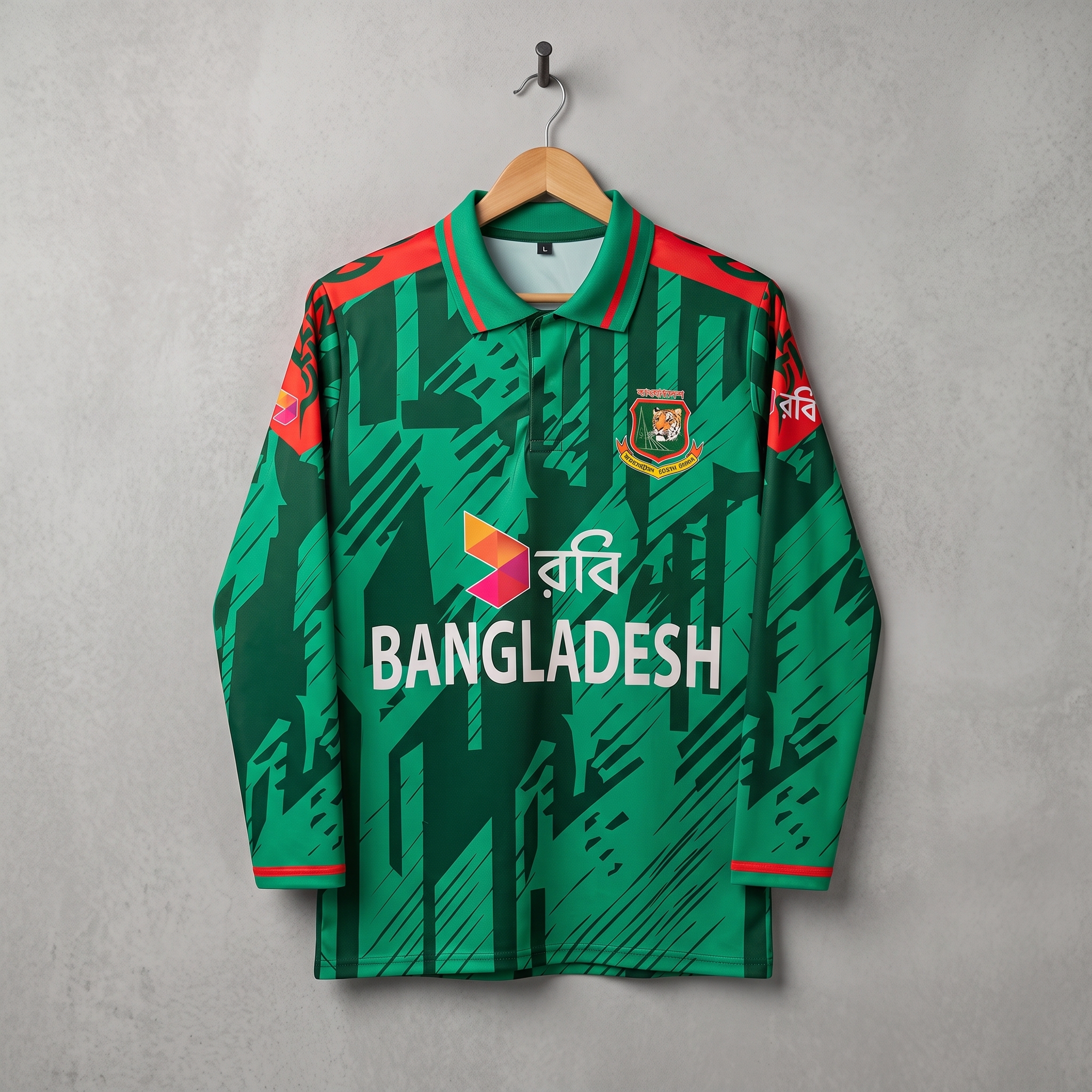 Bangladesh cricket team 25 ODI Jersey full sleven